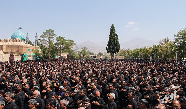برگزاری مراسم پرشور عاشورای حسینی در ماهان کرمان