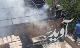 مهار آتش‌سوزی در رستورانی واقع در چهارراه «فرهنگیان»
