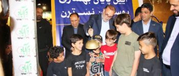 آیین پایان بهسازی بوستان نسترن برگزار شد